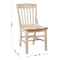 Flash Furniture HERCULES School House Back Antique White Wood Restaurant Chair XU-DG-W0006-ANTWHT-GG - alternate 3